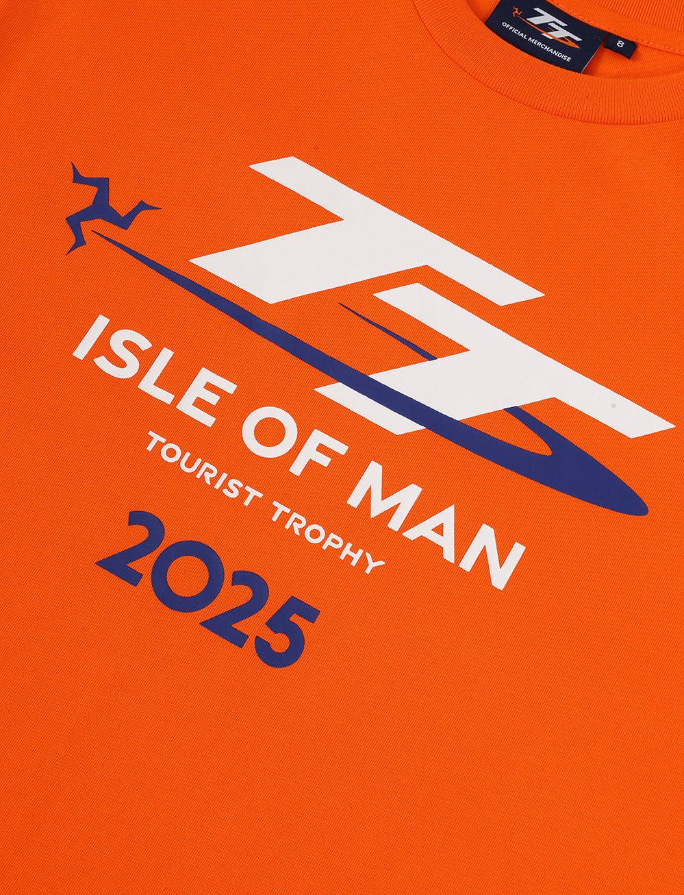 TT Races Signature Women's Logo T-Shirt - Orange - Isle of Man TT Races Official Merchandise